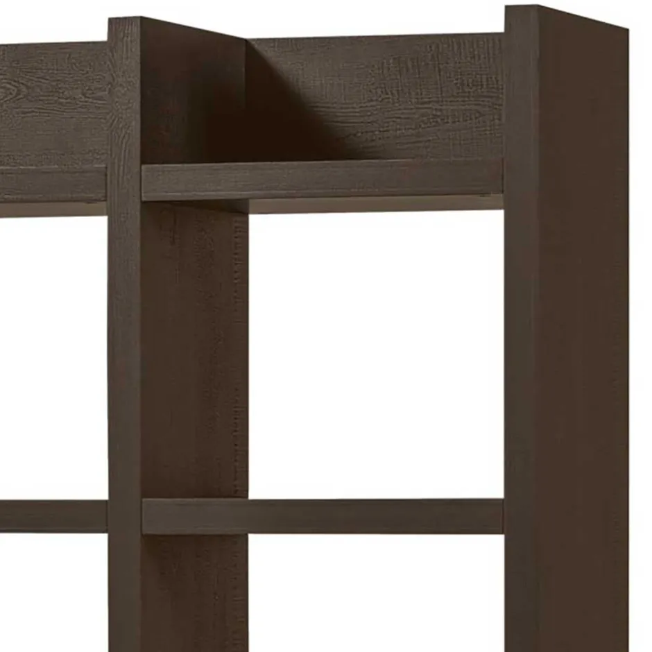 Wohnen Markantes Standregal in Dunkelbraun - Belpasso