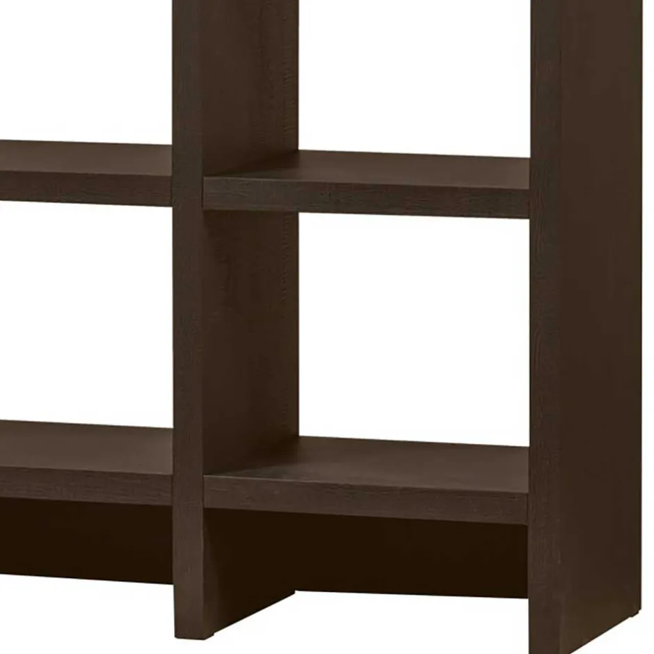 Wohnen Markantes Standregal in Dunkelbraun - Belpasso