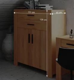 Wohnen Massiv Highboard Mosniak aus Kernbuche geölt