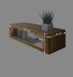 Wohnen Massiv Hängeschrank Vaskov mit Glasklappe