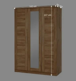 Wohnen Massiv Holzschrank Cranos aus Wildeiche