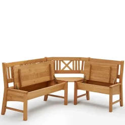 Massive Essgruppe mit Truhen-Eckbank - Jodrav (vierteilig)^Wohnen Best