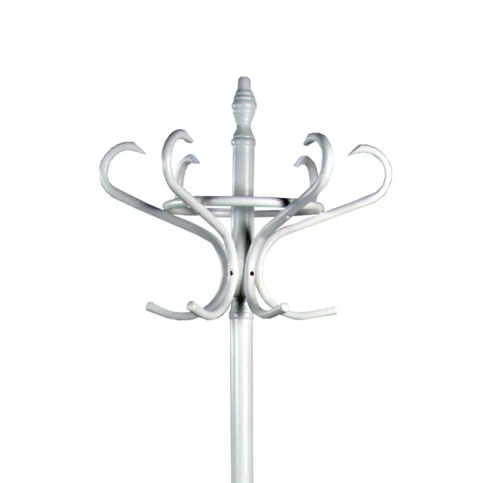 Wohnen Massive Holz Standgarderobe in Weiß - Tamyra