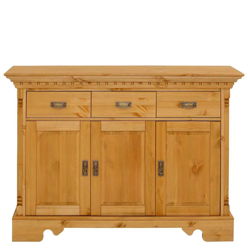 Wohnen Massive Landhaus Schränke als Set - Fausanda (fünfteilig)