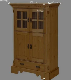 Wohnen Massive Landhaus Schränke als Set - Fausanda (fünfteilig)