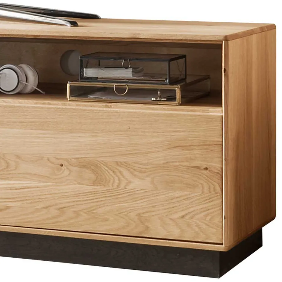 Wohnen Massive Wohnzimmereinrichtung mit LED - Xeddos (dreiteilig)