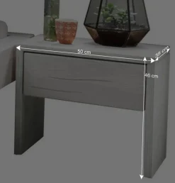 Wohnen Massives Balkenbett in Weiß lasiert - Restania