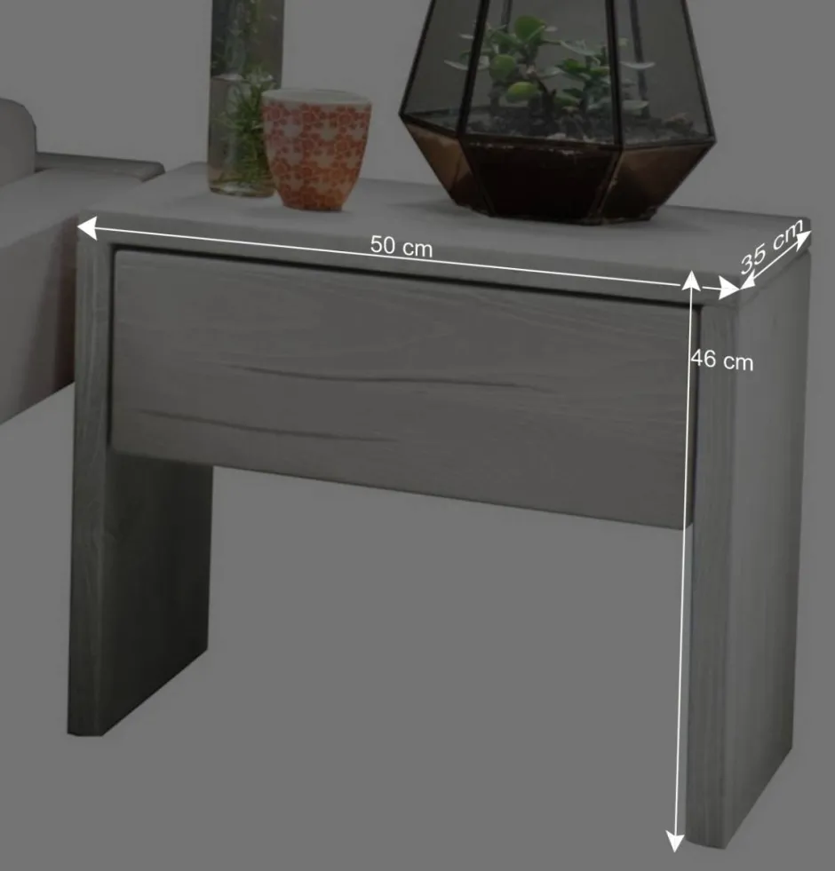 Wohnen Massives Balkenbett in Weiß lasiert - Restania