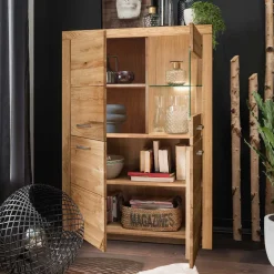 Massives Highboard mit vier Türen - Loitons^Wohnen Online