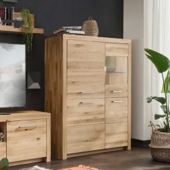 Massives Highboard mit vier Türen - Loitons^Wohnen Online