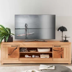 Wohnen Massives TV-Board aus geölter Kernbuche - Sarosca