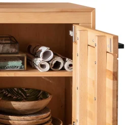 Wohnen Massives TV-Board aus geölter Kernbuche - Sarosca