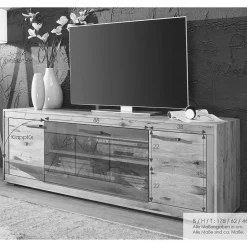 Wohnen Massives TV-Board aus geölter Kernbuche - Sarosca
