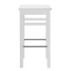 Massivholz Barhocker in Weiß lackiert - Zanaris^Wohnen