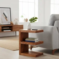 Massivholz Beistelltisch Hoslo im E-Design^Wohnen Best