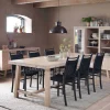 Wohnen Massivholz Designer Tisch in White Wash - Dioca