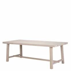 Wohnen Massivholz Designer Tisch in White Wash - Dioca