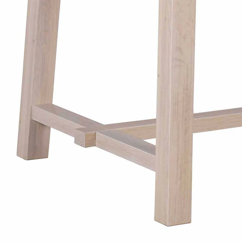 Wohnen Massivholz Designer Tisch in White Wash - Dioca