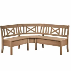 Wohnen Massivholz Eckbank Giurgia aus Kiefer Landhaus