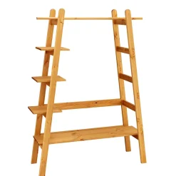 Wohnen Massivholz Garderobe stehend mit Ablagen - Bienno