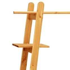 Wohnen Massivholz Garderobe stehend mit Ablagen - Bienno