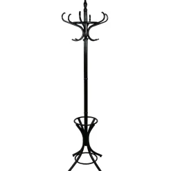 Wohnen Massivholz Garderobenständer in Schwarz - Wega