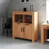 Wohnen Massivholz Highboard Mosniak aus Kernbuche geölt