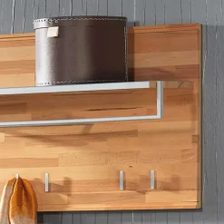 Massivholz Hängegarderobe Coestra aus Kernbuche (zweiteilig)^Wohnen Sale