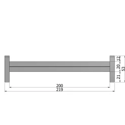 Kinder Wohnen Massivholz Kinderbett Brasdon in Beton Grau
