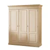 Wohnen Massivholz Kleiderschrank Jaif in Creme Vintage