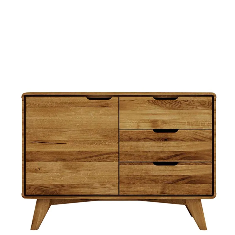 Wohnen Massivholz Kombi-Kommode in Natur geölt - Eavy I