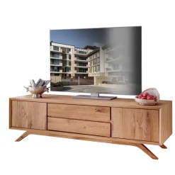 Wohnen Massivholz Lowboard für TV 180x50x50 cm - Lampione
