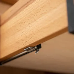 Wohnen Massivholz Nachtkommode aus Eiche zweifarbig - Agusto