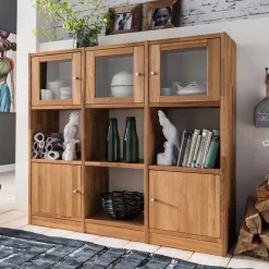 Wohnen Massivholz Raumteiler Levronia aus Wildeiche geölt