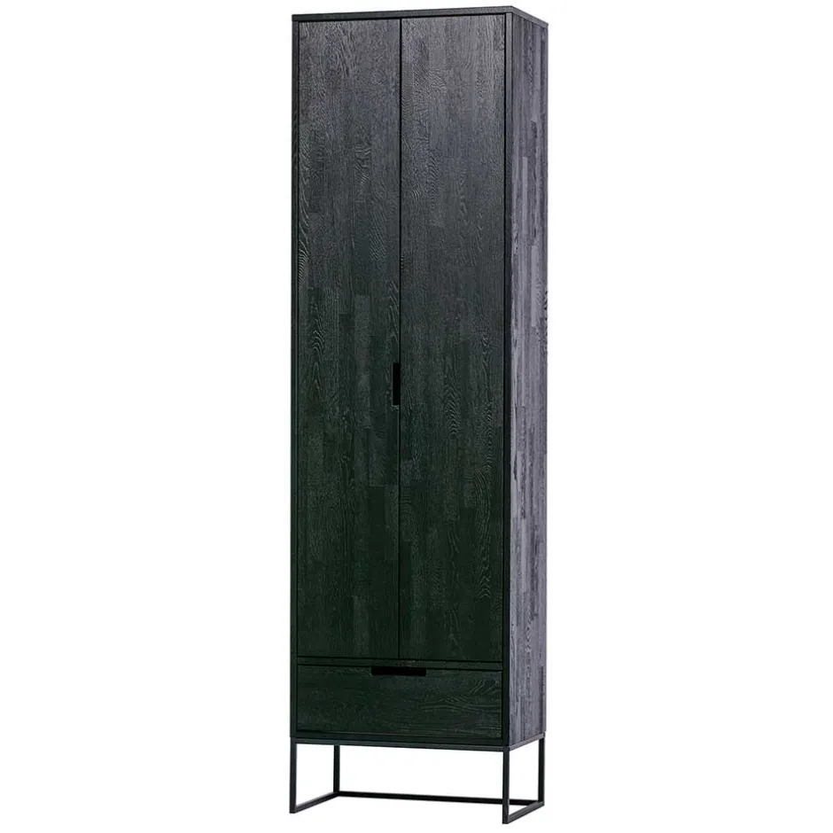 Wohnen Massivholz Schrank in Schwarz - Almery