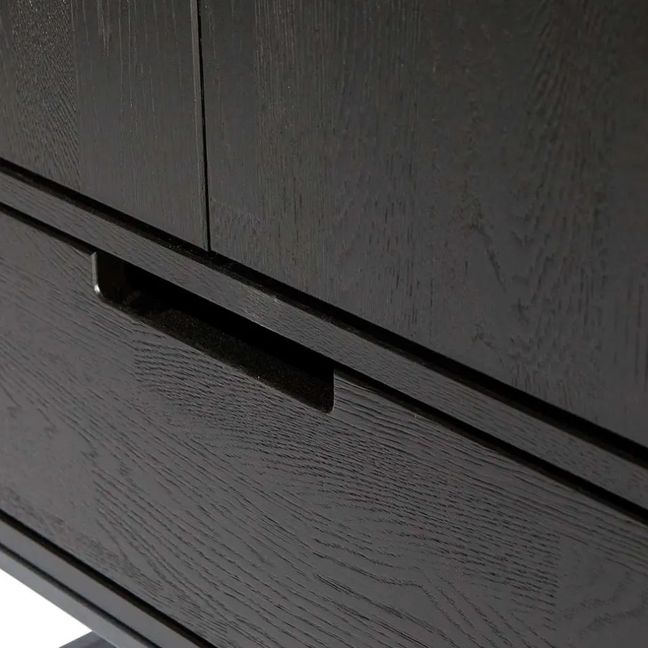 Wohnen Massivholz Schrank in Schwarz - Almery