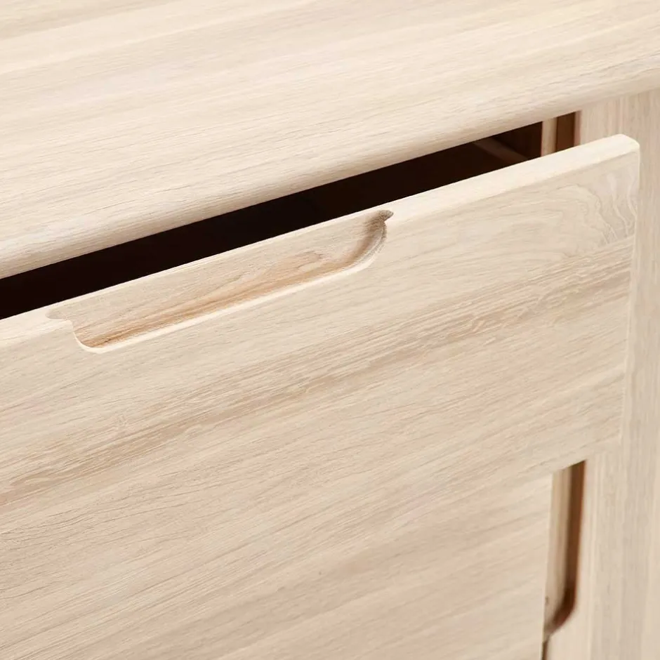 Massivholz Sideboard in Eiche Bianco - Vangus^Wohnen New
