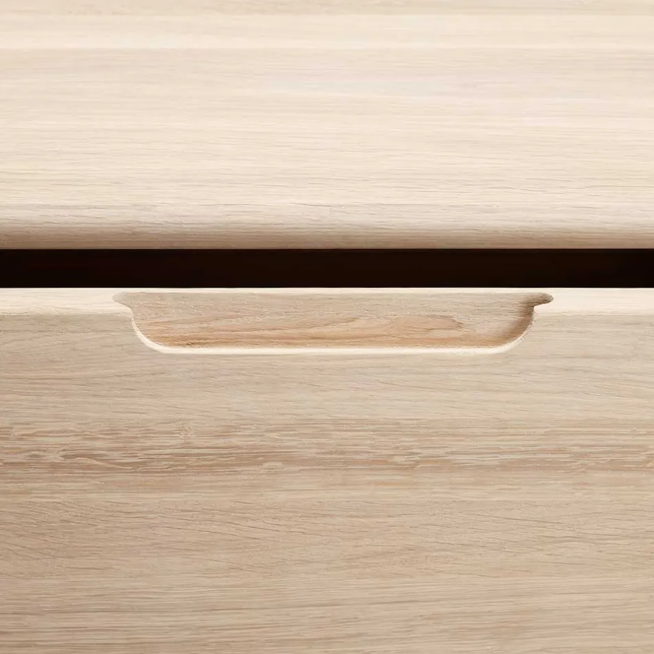 Massivholz Sideboard in Eiche Bianco - Vangus^Wohnen New