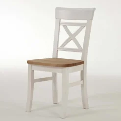 Massivholz Sitzgruppe Lugon in Weiß (fünfteilig)^Wohnen New