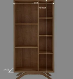 Wohnen Massivholz Standregal aus Wildeiche - Fredellia