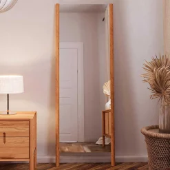 Wohnen Massivholz Standspiegel aus Wildbuche - Indrya