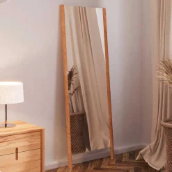 Wohnen Massivholz Standspiegel aus Wildbuche - Indrya