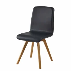 Wohnen Massivholz Tischgruppe Finiossa mit Tisch rund 110cm (fünfteilig)