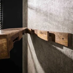 Wohnen Massivholz Wandboard in Schwebeoptik - Ceoni