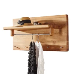 Wohnen Massivholz Wandgarderobe aus Wildeiche massiv geölt - Uvinessa