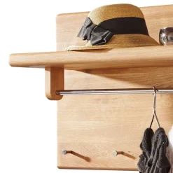 Wohnen Massivholz Wandgarderobe aus Wildeiche massiv geölt - Uvinessa