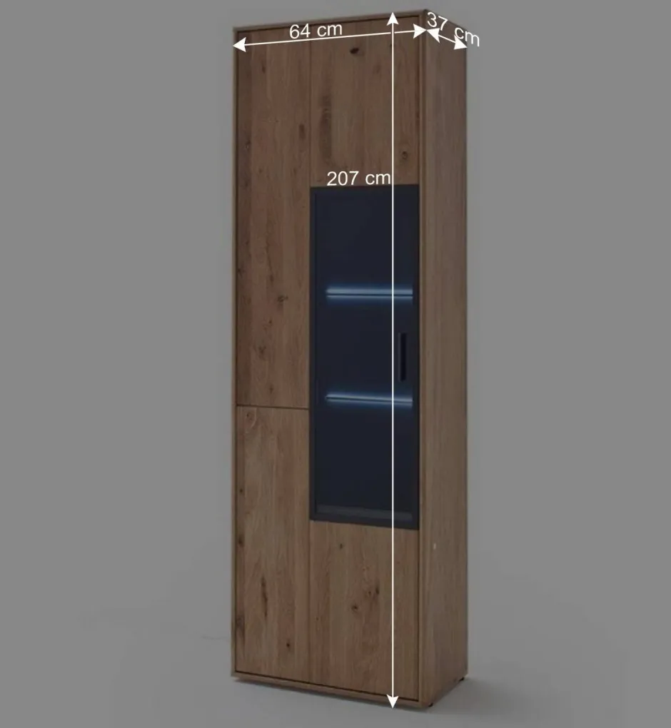 Wohnen Massivholz Wohnwand Möbel Set - Assela (dreiteilig)