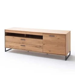 Wohnen Massivholz Wohnwand Möbel Set - Assela (dreiteilig)