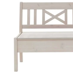 Massivholzbank Onesti in Weiß Kiefer^Wohnen Online