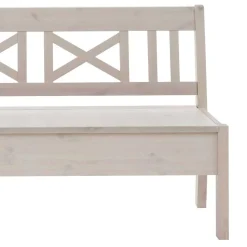 Massivholzbank Onesti in Weiß Kiefer^Wohnen Online